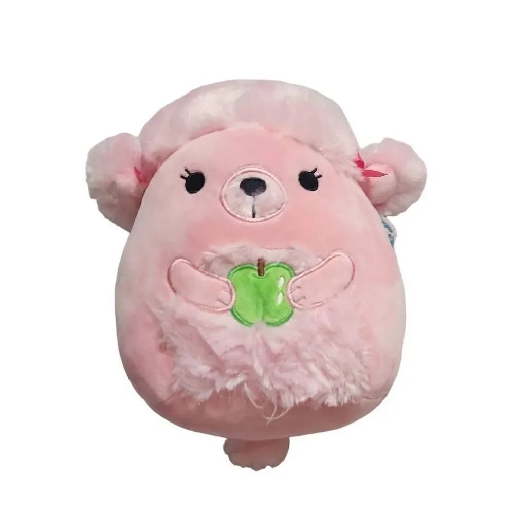 Squishmallow Pink Chloe Poodle Green Apple- 8 inch